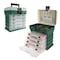 Leisure Sports Storage and Toolbox, Durable Organizer Utility, 4 Drawers with 19 Compartments Each, Camping, Green 578392JCD - alternate 1